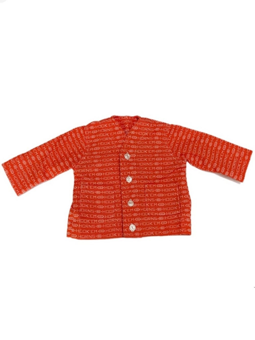 Child’s Jacket - University of Texas - Orange with “Hook’em Horns” in White